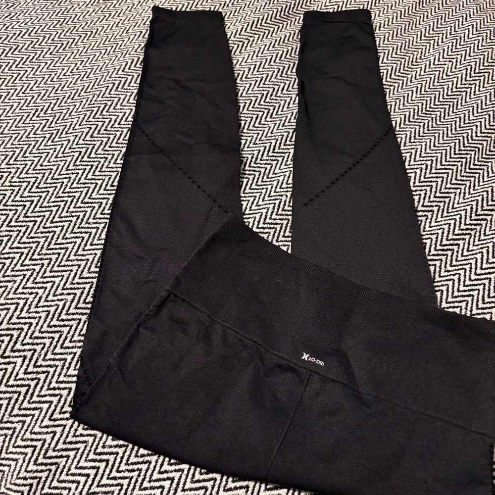 Hurley Val Pointelle High Waist Leggings In Black | Sz S - Picture 7 of 11